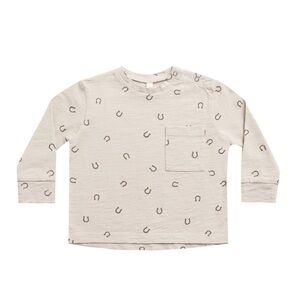 Rylee + Cru Longsleeve Skater Tee — Horseshoes